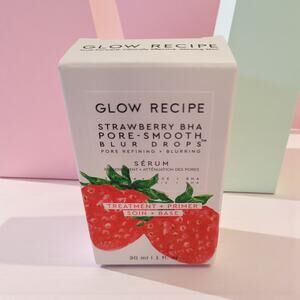 Glow Recipe Strawberry BHA Pore-Smooth Blur Drops Serum 1 oz / 30 ml NEW
